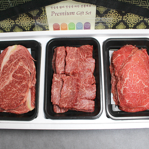 [한성가횡성한우]횡성한우 1등급 알뜰정육 혼합세트 19호 1.4kg(등심 500g,특수부위 400g,불고기 500g)