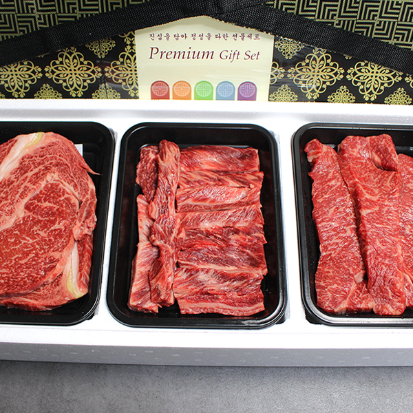 [한성가횡성한우]정품 횡성한우 명품프리미엄 구이세트 4호 1.8kg(등심 600g,채끝등심 600g,특수부위 600g)