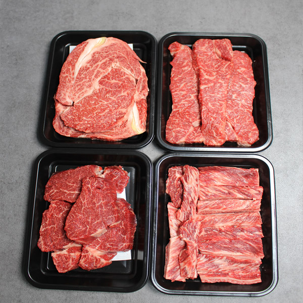 [한성가횡성한우]정품 횡성한우 원뿔등급 명작세트 11호 1.1kg(등심 300g,갈비살 300g,안심 300g,특수부위 200g)