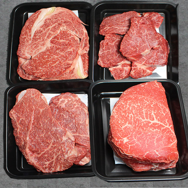 [한성가횡성한우]정품 횡성한우 원뿔등급 명작세트 14호 800g(등심 200g,안심 200g,불고기용 200g,국거리용 200g)
